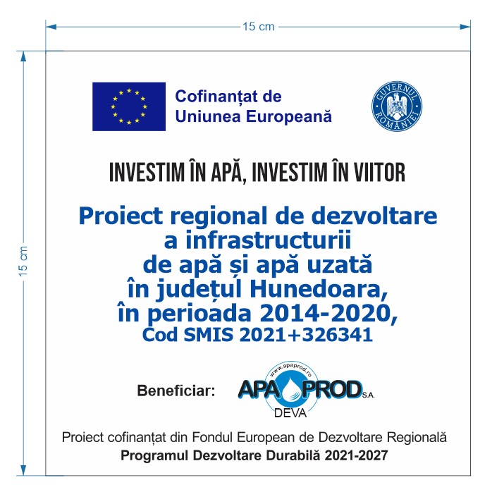 Autocolant 15x15 APA PROD Deva